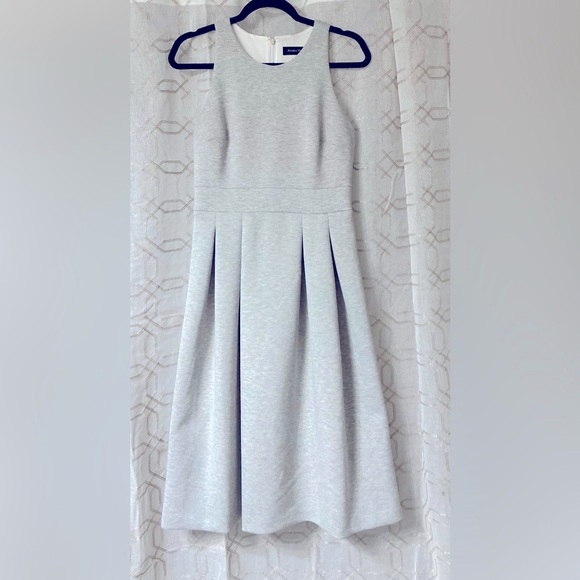 Ivanka Trump Gray Pleated Midi Dress Halter Neckline - Picture 1 of 8